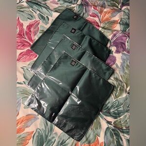 Set of 4 Kennedy Blue Forest Green Men’s Hankerchiefs